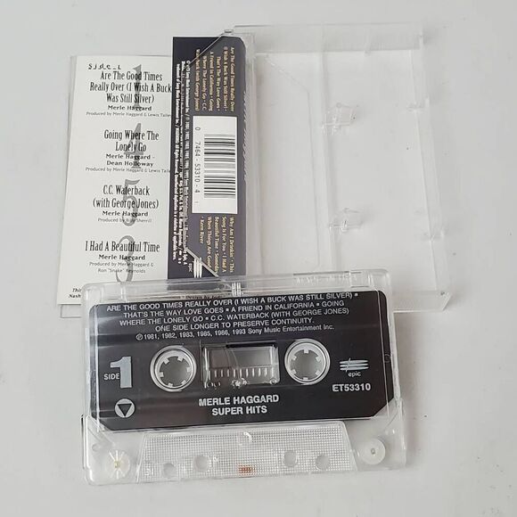 Merle Haggard - Super Hits [Cassette Tape] - Picture 4 of 5